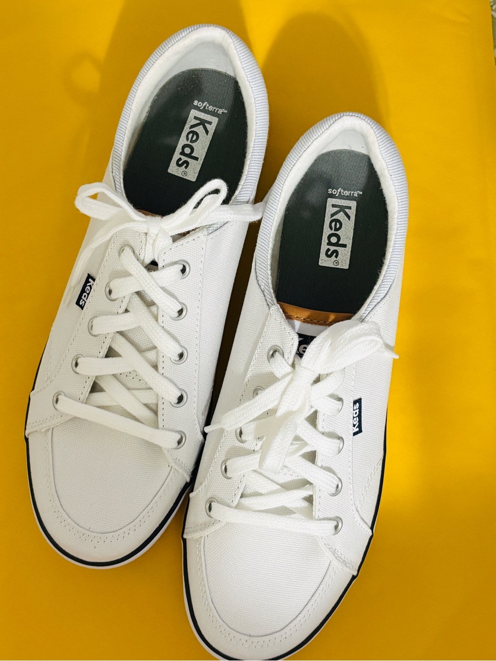 Keds White Canvas Sneakers for women